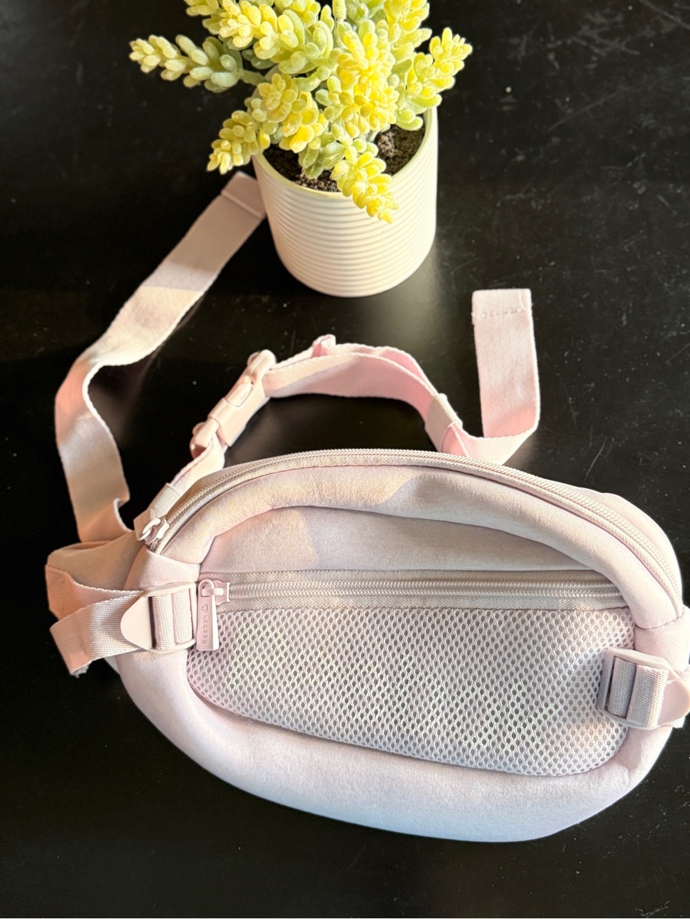 Reebok Light Pink Crossbody Belt Bag